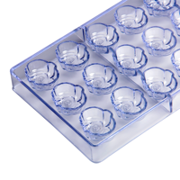 3D Kunststoff Schokoladen form Kürbis kopf Polycarbonat Form Molde de Poli carbonato Para Schokolade Backwerk zeuge