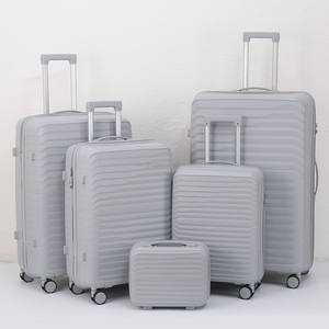 Ensemble <span class=keywords><strong>de</strong></span> bagages rigides en ABS et PC, <span class=keywords><strong>3</strong></span>, 4 ou 5 pièces, avec logo personnalisé, vente en gros d'usine, valise <span class=keywords><strong>de</strong></span> voyage à roulettes pivotantes - Product Image 4