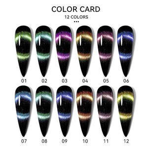 Esmalte de Uñas en Gel UV de un Solo Paso, Efecto Ojo de Gato, Magnético, Camaleón 9D, Superbrillante, Vegano, Ecológico, de Larga Duración, Estilo Francés - Product Image 3