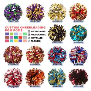 พู่เชียร์ลีดเดอร์สีส้มพร้อมด้ามจับพลาสติก ผลิตภัณฑ์จากโรงงาน - Product Image 3