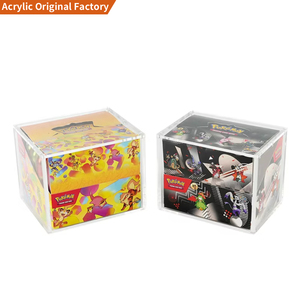Boîte de rangement en acrylique personnalisée pour cartes Pokémon, mini boîte en fer blanc 8/10, étui de protection TCG en acrylique avec couvercle magnétique - Product Image 1