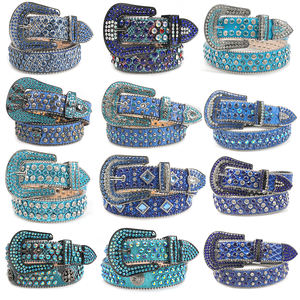 Nuovi arrivi cinture di moda BB Bling Designer Top Seller <span class=keywords><strong>cintura</strong></span> di strass bianco per <span class=keywords><strong>uomo</strong></span> e donna - Product Image 6