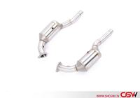 Système d'échappement complet haute performance avec garantie de 2 ans, tuyaux d'échappement avec catalyseur et échappement arrière en acier inoxydable pour Porsche 911 997.1