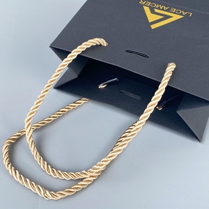 Customized Logo Design Luxury <b>White</b> Paper <b>Bag</b> With Black Ribbon Gift <b>Bag</b> for <b>Small</b> Business - Product Image 6