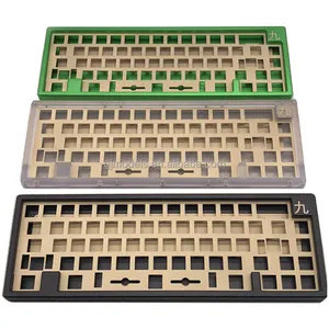 Tenshi bakenekoキーボードポリカーボネートカスタムDIY75% 65% アルミニウムメカニカルキーボードCNC機械加工つや消しPCキーボードケース
