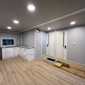 Container Espandibile Antifurto in Acciaio da 30FT con Pannelli Sandwich, Porta d'Ingresso, Prefabbricato <span class=keywords><strong>per</strong></span> <span class=keywords><strong>Casa</strong></span>, Villa, Magazzino, Hotel, Negozio - Product Image 2