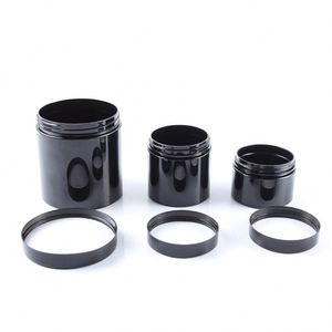 Black PET Cosmetic <b>Jars</b> for Canned Food Candy <b>Cookie</b> & Baby Food Custom Logo 80ml-250ml Sizes - Product Image 4