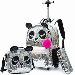 Mochila rodante personalizada <span class=keywords><strong>de</strong></span> fábrica Jasminestar, mochila escolar resistente al agua para niños, mochila escolar <span class=keywords><strong>de</strong></span> mano con ruedas para niñas - Product Image 1