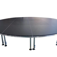 RK expédition rapide scène mobile/plate-forme de scène carrée et jambe à hauteur réglable pour événement