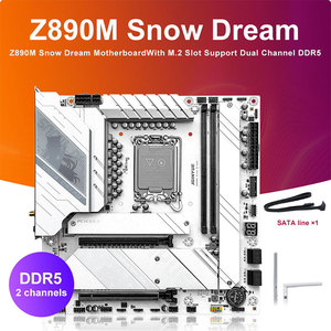 JGINYUE Z890M <span class=keywords><strong>Motherboard</strong></span> Desktop Gaming AI baru dengan teknologi DDR5 Chipset Intel SATA Hard Drive antarmuka - Product Image 2