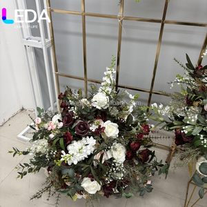 LEDA Wholesale <b>Artificial</b> Large 60 CM Diameter Green And White <b>Hydrangea</b> <b>Flower</b> Ball For Wedding Table Centerpiece - Product Image 3