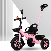 Tricycle pour Enfants de 1 à 6 Ans, Grande Poussette Bébé, Vélo à Pédales pour Tout-Petits, Poussette de Crèche