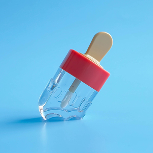 Lindo sorvete de cosméticos embalagem de brilho labial esmalte labial produtos de beleza personalizados tubo de brilho labial elegante compacto e fofo - Product Image 5