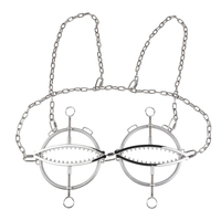 Metall-Nippelklemmen Bondage Brust Accessoires mit Reizkette Brustfesselungs-Stimulator Nippel BDSM Geräte für Paare