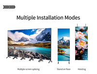 Pantalla LED Plegable de Pie para Carteles P2 P2.5, Pantalla LED Publicitaria para Interiores y Exteriores para Centros Comerciales