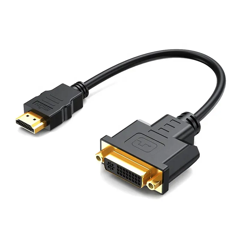 Xput Высокоскоростной 1080P 60 Гц HDMI Мужской вход для док-станции DVI 24 + 1 DVI 24 + 5 DVI-D DVI-I Женский выход видео конвертер адаптер кабель