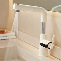 Robinet de cuisine moderne en laiton écologique de haute qualité Weihao, mitigeur intelligent pour lavabo avec affichage numérique de la température, à poser sur le comptoir