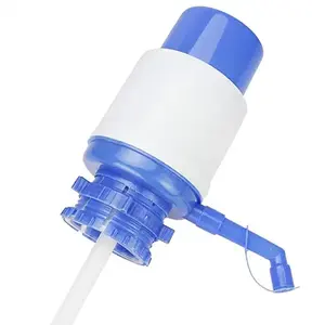 卸売ウォーターボトルプラスチックウォーターポンプブルー手動ウォータープレスポンプ手圧飲用噴水圧力ポンプ