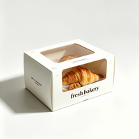 Emballages en gros haut de gamme pour pâtisseries : pliables, écologiques, avec fenêtre personnalisée, finition mate et doublure en mousse pour donuts