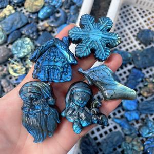 Vente en gros de sculptures d'animaux en <span class=keywords><strong>labradorite</strong></span> naturelle, renard et tigre, en cristal de quartz, pour la décoration de Noël - Product Image 2