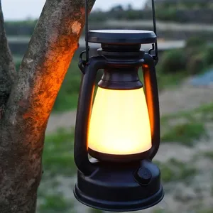 Solar Retro Camping Light Outdoor Hanging Horse Light 1200mAh Multi functional Tent Light