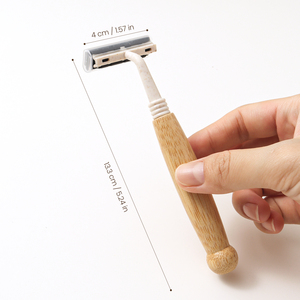 Set de Artículos de Aseo Desechables de Lujo para <span class=keywords><strong>Hotel</strong></span>, Set de Maquinillas de Afeitar de 2 Cuchillas, Ecológicas, de Bambú, Biodegradables, para Resort - Product Image 4