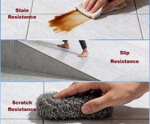 Carreaux de mosaïque en porcelaine pour sols et murs, personnalisés, pour murs extérieurs de bâtiments, murs de <span class=keywords><strong>cuisine</strong></span>, céramique émaillée, terre cuite, carreaux homogènes - Product Image 4