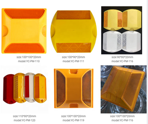 Заводская Прямая поставка, высоковидимый пластиковый отражатель, дорожный Отражатель из АБС-пластика, Красный отражатель, дорожный отражатель, пластиковый отражатель, 3 м дорожный отражатель - Product Image 6