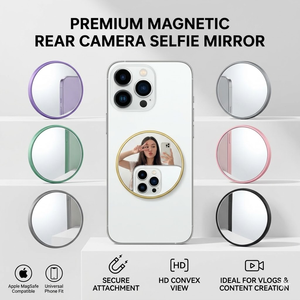 Espejo Magnético Universal MagSafe para Selfies, Espejo Convexo para Vlogs, Accesorio para <span class=keywords><strong>iPhone</strong></span> y Android, Transmisión en Vivo, Cámara Trasera - Product Image 1