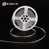 Tira de Luces LED de Alta Densidad de 5 mm, DC 12v 24v 10W Smd2835, Adhesiva, Cortable en 120D, Plateada, en Oferta