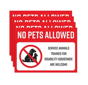 不许携带宠物标志贴纸乙烯基贴花防紫外线防水反光不干胶标签
