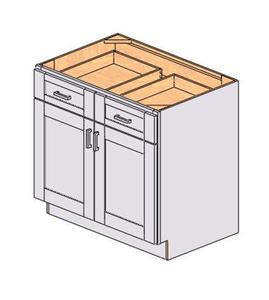 Mobile da Cucina Bianco Stile Shaker Sunique Sydney SW-B36 in MDF, Design Moderno - Product Image 1