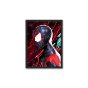 Лидер продаж, аниме-постер серии Marvel, Человек-паук, 3D, линзовидный, для рекламных подарков