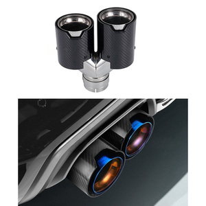 Accessoires universels pour voitures <span class=keywords><strong>BMW</strong></span> M2 F87/<span class=keywords><strong>M3</strong></span> F80/M4 F82, embout d'échappement en acier carbone - Product Image 2