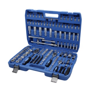 Juego de Herramientas Profesionales para Mecánica Automotriz de 172 Piezas, Juego de Llaves de Tubo para Autos y Motocicletas, 1/2", 1/4", 3/8", Profundidad Estándar - Product Image 2