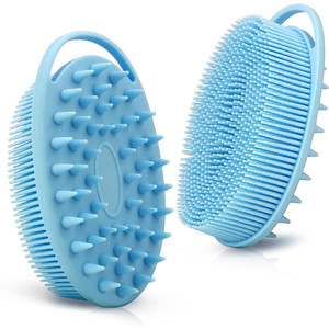 Hugebirds New 2 in 1 Silicone Bath and Shampoo Body Brush Exfoliating Cleaning Brushes for <b>Shower</b> - Product Image 3