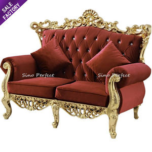 Wholesale Factory Price Luxury Lover Seat Seat Velvet Royal king Throne Sofa <b>Chair</b> - Product Image 1