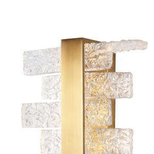 Lámpara de Pared de Diseño Personalizado, Moderna, Nórdica, de Cobre y Vidrio Dorado, con Luz LED Blanca Cálida para Sala de Estar, Dormitorio, Escalera, Cabecera - Product Image 4
