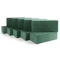 Blocs d'éponge humide Oasis en mousse florale verte en plastique pour la décoration de fleurs fraîches et de plantes artificielles - Vente en gros