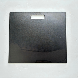 Piastra per <span class=keywords><strong>Pizza</strong></span> in Acciaio Dolce Rettangolare Personalizzabile con Foro Singolo, Colore Nero, Dimensioni 355x355 per Uso Domestico in Cucina - Product Image 3