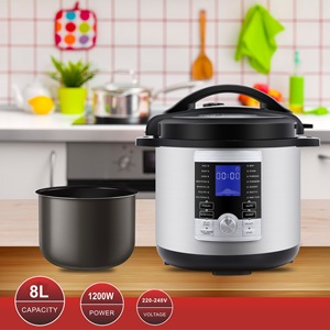 Olla a Presión Programable Personalizada 2026 de 6L-12L, 13 Funciones en 1, Pantalla LED, Acero Inoxidable, Eléctrica, Comercial y Doméstica - Product Image 3