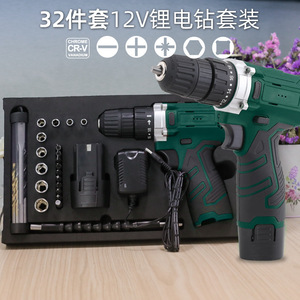 Electric Drill 12V Lithium Battery 50Nm <b>Torque</b> 20mm Drilling Diameter Rechargeable With 24 Accessories <b>Set</b> - Product Image 3