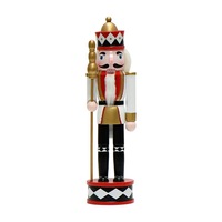 Kreativer Diamant 30cm Nussknacker-Soldat Weihnachtsdekoration Puppe Kindergeschenk Büro/Hotel Festliche Dekoration