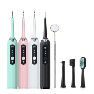 Kit d'outils de nettoyage dentaire électrique Appareil de soins bucco-dentaires pour l'élimination du <span class=keywords><strong>tartre</strong></span> et de la plaque à usage domestique Kit d'outils en plastique - Product Image 1