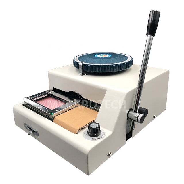 China Factory Plastic PVC Card Embosser and Indent Printing Machine with 80 Characters