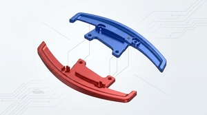 Renfort de tige en aluminium Offre Spéciale anodisé noir, pièces usinées CNC 6061 - Product Image 4