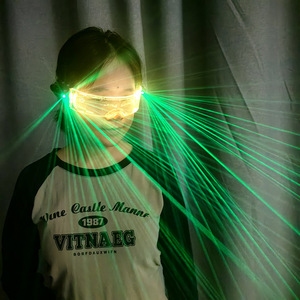 Gafas verdes láser, escudo transparente, gafas luminosas para espectáculos, accesorios para escenario de baile - Product Image 1