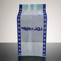 Sac en papier pour pop-corn résistant à la chaleur, de qualité alimentaire, résistant à la graisse, pour micro-ondes, avec logo
