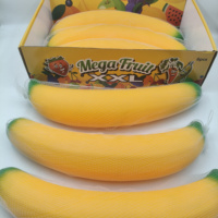 Jouets Squishies Banane Cadeau Doux à Presser Mini Jouets Anti-Stress à Remontée Lente Jouets Sensoriels en PU Vente en Gros