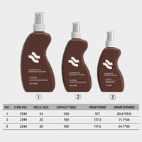 Bouteilles vides en PEHD pour cosmétiques, soins de la peau, shampoing, tonique visage, sérum, avec pompe pulvérisatrice, 100ml, 150ml, 250ml, logo personnalisé